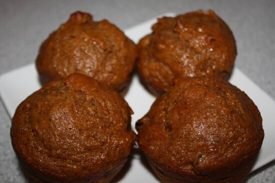 Pumpkin and Apple Muffins with Flax