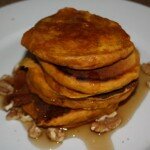 Pumpkin Pancakes with Toasted Walnuts