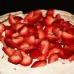 Pavlova with Fresh Strawberries