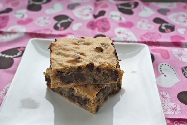 Chocolate Chip Brown Butter Banana Bourbon Blondies