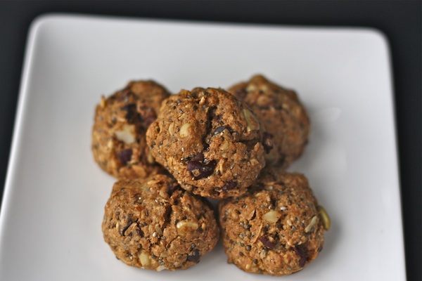 Two-bite Trail Mix Cookies (Gluten Free, Vegan, Low Sugar)
