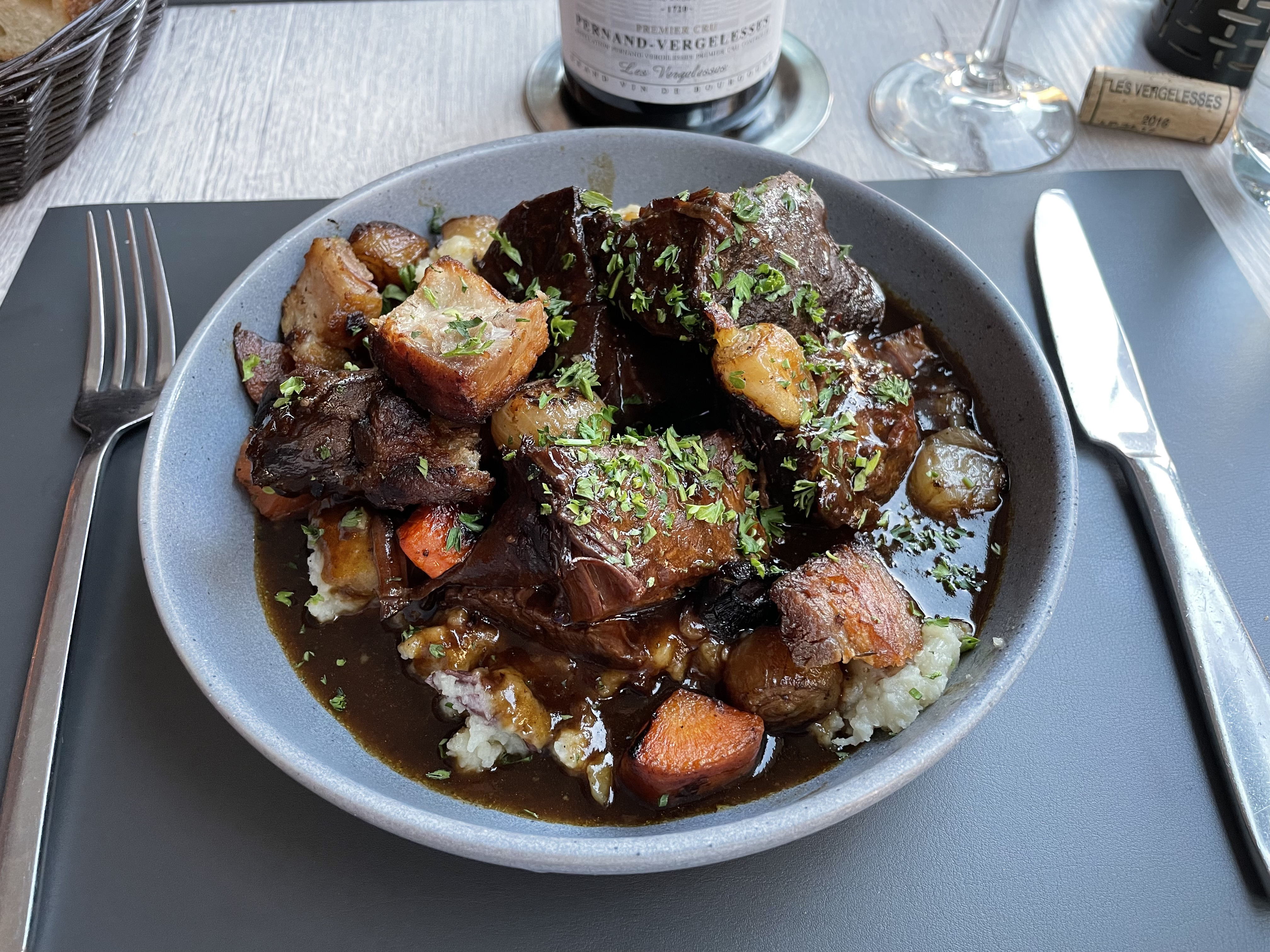 Mushroom Bourguignon